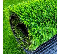 LQRCTRY Gazon Artificiel, Gazon synthétique Vert réaliste for Jardin, pelouse, Paysage, Patio, intérieur et extérieur(2x1m)