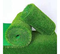 LQRCTRY Gazon Artificiel, Jardin Pelouse Paysage, Gazon Synthétique, Tapis Intérieur Extérieur,(2X1m(6.56x3.28ft))