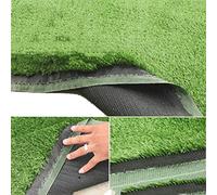 LQRCTRY Gazon Artificiel, Pelouse Verte à Poils épais de 15 mm, Haute densité, for Animaux de Compagnie, terrasse, Balcon, décoration(2x1m)