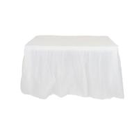 LQRCTRY Nappe plissée, Party Table Skirt Multicolor(Beige)