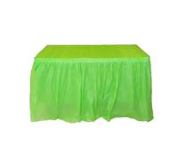 LQRCTRY Nappe plissée, Party Table Skirt Multicolor(Green)