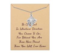 LQRI Collier raie manta mignon diable poisson collier raie cadeau amoureux de la mer bijoux animaux marins bijoux pour femme, Small, Acier inoxydable, acier inoxydable