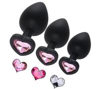 LQSSA α ρ Design Ergonomique, Une Couleur De Bijou Aléatoire (Rose, Violet Clair, Blanc), Jouets en Silicone en Forme De Cœur, Cadeaux pour Hommes Et Femmes
