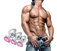 LQSSA α ρ Moment Réconfortant, Triple Surprise ! Le Jouet en Acier Inoxydable Scintille De Pierres Précieuses Roses dans Une Fantaisie en Forme De Cœur !