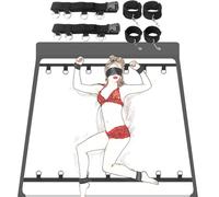 LQSSA ̣ σ α Robe Noire, Bandes D'entraînement Droites en Nylon pour Enflammer Votre Passion pour Le Fitness