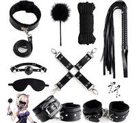 LQSSA ̤ ̤ ̣̤ ̤ ̤ ̤σ̤ ̤ ̤α̤ ̤ ̤ ̤ Une Tenue D'entraînement en Cuir De 10 Pièces pour Maintenir Les Mouvements De Danse élégants, Un Cadeau pour Les Hommes Et Les Femmes. (Noir)