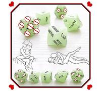 LQSSA ̣ σ 5 Déslumineux Verts, Beaux Motifs, Jouets Anti-Stress, Accessoires pour Jeux Et Activités, Décorations pour La Maison, Cadeaux pour Hommes Et Femmes