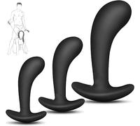 LQSSA ̶ ̶ ̶ ̶ ̶ ̶ ̶ ̶ ̶ Ensemble De 3 Pièces en Silicone, Idéal pour Les Couples Et Les Amis, Jeux De Sport, Activités De Fête (Noir)