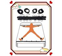 LQSSA ̶ ̶ ̶ ̶ ̶ ̶ ̶ ̶ ̶ ̶ ̶ ̶ ̶ ̶ ̶ Ensemble De Pose Fixe Noir avec Sangle De Yoga pour Cadeau d'exercice De Yoga.