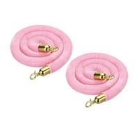 LQSYBHD 2,3 Pcs Corde de Velours avec Mousquetons,Cordes en Velours,Corde Barriere avec Crochet,Et Résiste à l'usure,pour Musées,Corde de Barrière(Size:5ft,Color:2pcs)