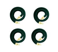 LQSYBHD 4 pièces Cordes en Velours de 3.3 Pieds,Corde de Barrière,Corde de Velours avec Crochet,Corde de Poteau Torsadée,pour événement de Fête(Size:4.9ft,Color:1)