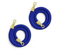 LQSYBHD 6 Ft 2 Pcs Cordes en Velours avec Crochet,Cordes en Velours avec Mousquetons,Corde de Poteau Torsadée,Cordes de File D'attente(Size:8ft)