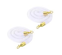 LQSYBHD Corde Barriere, Cordes en Velours, Corde de Velours avec Crochet, Corde de Barrière, pour événement de Fête, Tapis, Corde de Poteau Torsadée(Size:3ft,Color:2pcs)