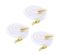 LQSYBHD Corde Barriere, Cordes en Velours, Corde de Velours avec Crochet, Corde de Barrière, pour événement de Fête, Tapis, Corde de Poteau Torsadée(Size:4.9ft,Color:3pcs)