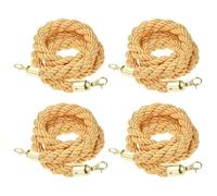 LQSYBHD Corde Barriere de 7 Pieds,Corde de Poteau Torsadée,Corde de Barrière avec Crochets Enclen,pour Contrôle des Foul Tapis Rouge,Cordes en Velours(Size:9ft)