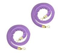 LQSYBHD Corde Barriere de 8 Pieds,Corde de Barrière,Cordes en Velours,Corde de Velours avec Crochet,Corde de Poteau Torsadée,pour événement de Fête(Size:7ft)