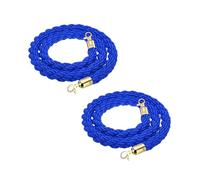 LQSYBHD Corde de Poteau Torsadée avec Crochet,Corde Barriere,Corde de Barrière avec Crochets Enclen,pour Contrôle des Foul Tapis Rouge(Size:6ft)