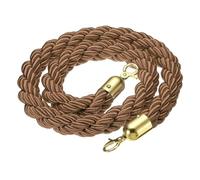 LQSYBHD Corde de Poteau Torsadée avec Crochet,Corde de Barrière,Corde de Velours,Corde Barriere,pour Contrôle des Foul,Tapis Rouge,Poteau de Guidage(Size:9ft)