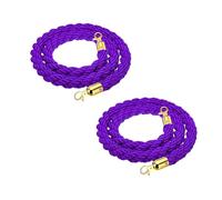 LQSYBHD Corde de Poteau Torsadée,Cordes de File D'attente avec Crochet,Corde de Barrière,Corde Barriere,pour Les Cinémas,Les Grandes Ouvertures(Size:4.9ft,Color:1)