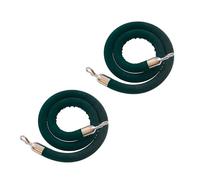 LQSYBHD Corde de Velours de 6 Pieds avec Crochet,Corde de Barrière,Cordes en Velours,Corde Barriere,Corde de Poteau Torsadée,pour événement de Fête(Size:9ft)