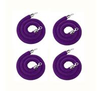 LQSYBHD Cordes en Velours de 1.5 M,Cordes De File D'attente,Corde de Barrière,Corde de Velours avec Crochet,Corde de Poteau Torsadée,pour événement de Fête(Size:4ft,Color:1)