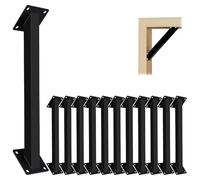 LQSYBHD Kit de Support de Connecteur Robuste Structures en Bois Support d'angle de 45 Degrés Support d'angle pour Pergolas Tonnelles Patio Pergolas Cabane en Rondins(Size:12pcs)