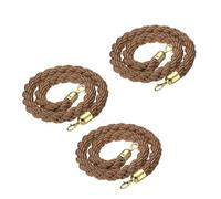 LQSYBHD Lot de 3 cordes torsadées pour poteaux - Corde de suspension - Corde de barrière - Corde de contrôle de la foule - Pour poteaux - Séparateur de file d'attente - Contrôle de foule d'hôtel
