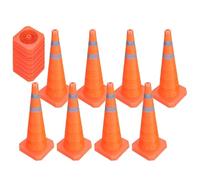 LQSYBHD Lot de 8 Cônes D'entraînement D'agilité Robustes,Cônes de Signalisation Routière Pliables,Cônes de Stationnement Multifonctionnels,Cônes de Marquage de Terrain(Size:40x23x23cm,Color:8A)