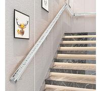 LQSYBHD Main courante en cristal acrylique pour escaliers intérieurs, balustrade en cristal transparent antidérapant, maison, jardin, couloir, grenier, rampe murale de 50 à 140 cm avec supports