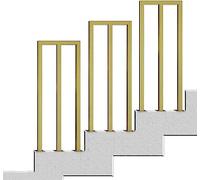 LQSYBHD Main Courante pour Escalier,Rampe Escalier De Transition Dorée,Rampes D'escalier en Forme De M,Industrielle Antidérapante Garde-Corps D'escalier Métal Main Courante(Size:75cm/29.5in)