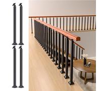 LQSYBHD Paquet de 4 Poteau de Balustres D'escalier, Garde-Corps D'escalier Intérieur, Support de Poteau de Rampe D'escalier Balustrade Mains Courantes de Transition Piquet, Colonne d(Size:90cm/35.4in)
