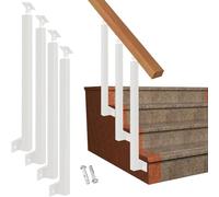 LQSYBHD Poteau carré de rampe d'escalier d'intérieur, broches de balustrade en métal, balustrade pour escaliers extérieurs, montage latéral réglable à 270 ° et montage avant (taille : 95 cm, couleur :