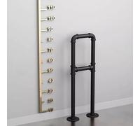 LQSYBHD Rampe D'escalier Industrielle En Forme de U, Main Courante pour Escalier à Tige Supplémentaire En Fer Forgé, Main Courante de Sécurité pour Marches Extérieures, Garde-corps A(Size:2.13ft/65cm)