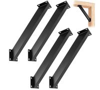 LQSYBHD Support d'angle de 45 Degrés 4 Pièces de Support d'angle Robuste pour Armoires Murales Comptoirs Garages Étagères Et Clôtures Support de Structures en Bois