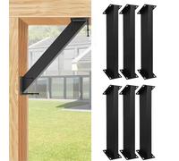 LQSYBHD Support de Pergola à 45 Degrés,Coude Support Poteau Bois,Kit de Renfort pour Étagère de Pergola Support Mural d'angle Placard Cabine de Cuisine Usage Extérieur(Size:6pcs)