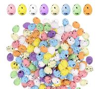 LQTSLFM 100 Pièces 1.8cm Œufs de Pâques, Mini Oeufs Mouchetés, Mini Oeufs de Pâques, Décoration Printemps et Pâques, pour Panier, Table, Fête, Maison, DIY Loisirs Créatifs (A)