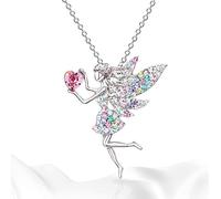 LQTSLFM Collier Papillon Fée Elfe Bijoux Délicat pour Femme et Fille