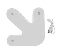 Lquminesque Veilleuse RGB à bascule Arrowhead, lampe de signalisation directionnelle de table avec modes chaud et RGB, ornement de bureau LED à capteur 3D à bascule DIY pour décoration de