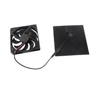 Lquminesque Ventilateur à panneau solaire 5 W, kit de ventilateur solaire avec panneau 5 V 6 V, ventilateur portable à faible bruit pour maison d'animaux domestiques, poulailler, niche, serre et