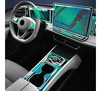 LQUNGE Film de protection d'écran anti-rayures pour console centrale de voiture - Accessoires transparents en TPU pour Volkswagen Tiguan L Pro VW 2024 2025