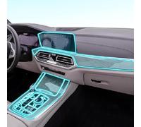 LQUNGE Film transparent TPU-PPF pour console d'intérieur de voiture - Film d'affichage radio anti-rayures pour BMW G07 X7 2019-2022