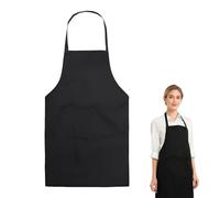 LQUYTA 1 Pièce Tablier de cuisine Imperméable Résistant à l'Huile Serveur Tablier Café Tablier à Col Cuisine Amateur Essentiel (75x65cm)