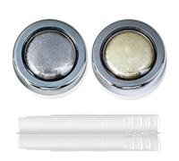 LQUYTA 2 Pièce Chrome Ongles 100 Pièces Mat Ongle Fée Poudre à Ongles Métal Effet Miroir Highlight Chromé Poudre à Ongles Micro Lumière Salon Adapté pour DIY Style Ongles (Gris Or)