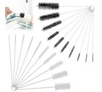 LQUYTA 20 Pièces Goupillon Bouteille, Goupillon, Brosse à Biberon, Mini Brosses de Nettoyage pour Tubes, Bouteilles, Gourdes, Pailles, Thermos