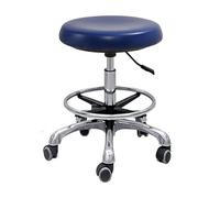 LQVAIPT Dental Stool with 360° Rotation, Height Adjustable Medical Assistant Chair, PU Leather Saddle Design, Armrest for Clinics and Salons(A1)