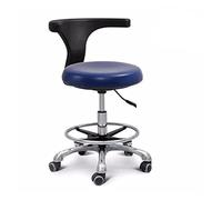 LQVAIPT Dental Stool with 360° Rotation, Height Adjustable Medical Assistant Chair, PU Leather Saddle Design, Armrest for Clinics and Salons(B1)
