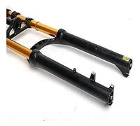 LQVAIPT Fourche à Suspension Fat Bike Double Couronne 26 Pouces for Fat Bike Épaule 4.0 Pneu Fat Pilier A Frein à Disque Pression d'air 100 mm Course for motoneiges Fourche Avant 29(26)
