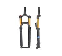 LQVAIPT Fourche avant de vélo adaptée pour VTT de 69,5 à 73,6 cm - Axe à barillet - Amortisseur d'air - Verrouillage de contrôle d'épaule - Tube intérieur noir - Fourche de suspension (colorée) (bleu)