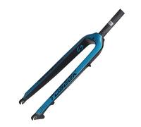 LQVAIPT Fourche Avant de vélo de Montagne à Suspension en Fibre de Carbone 27,5-29pouces, Frein à Disque 160mm, 1~1/8pouce(Blue,29inch)