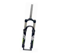 LQVAIPT Fourche Avant de VTT 24 Pouces, Suspension mécanique en Alliage d'aluminium, Tube Droit 1 1/8, Commande Manuelle, QR 9 mm, Accessoires de vélo, Frein à Disque(Black Green)
